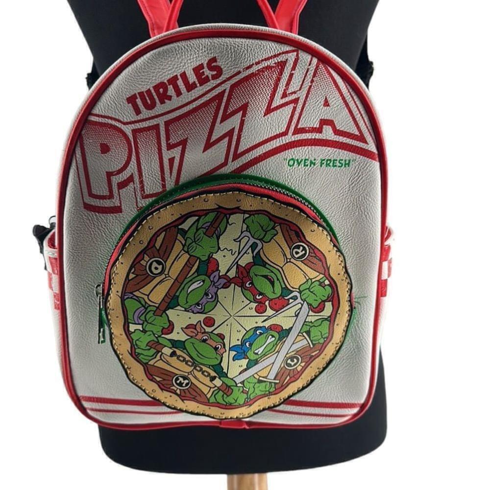 Teenage Mutant Ninja Turtles Pizza Box Mini Backpack bioworld nickelodeon NWT - Picture 5 of 13